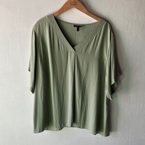 Eileen Fisher Sage V-Neck Blouse
